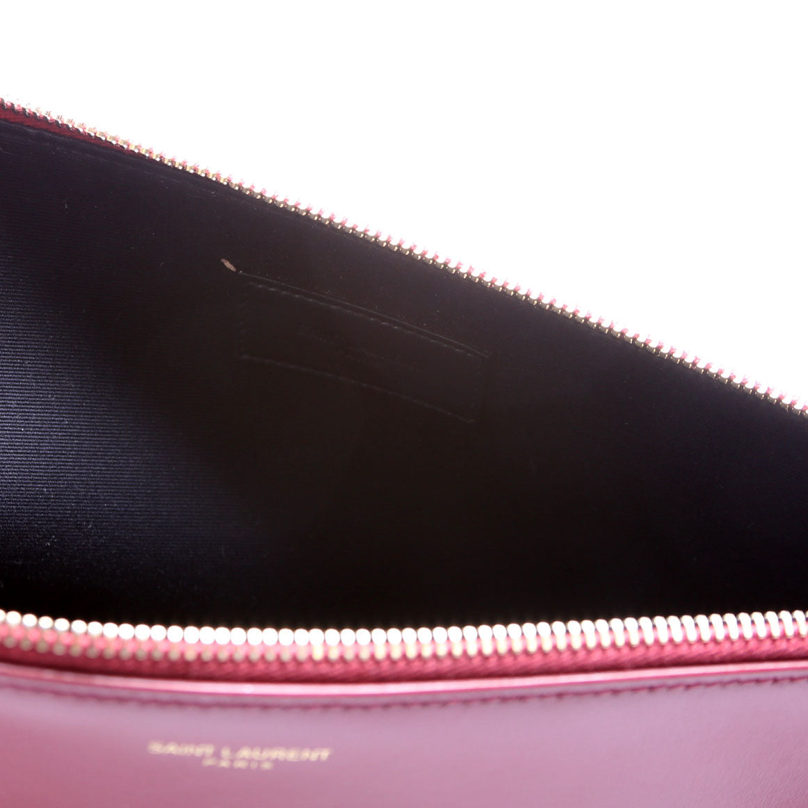 635100 Zip Clutch Large Smooth Leather