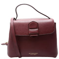 4061171 Camberley House Check/Leather Top Handle Burgundy