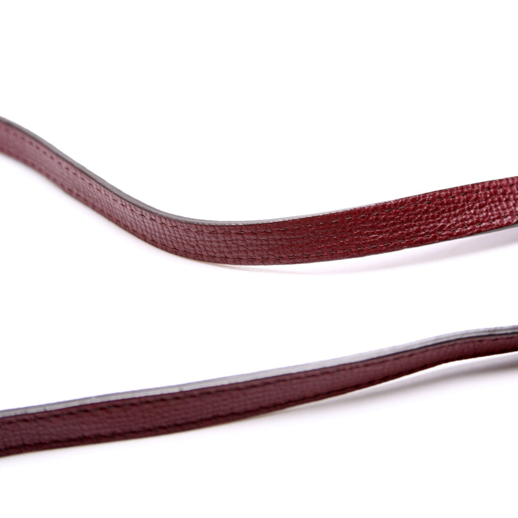 4061171 Camberley House Check/Leather Top Handle Burgundy