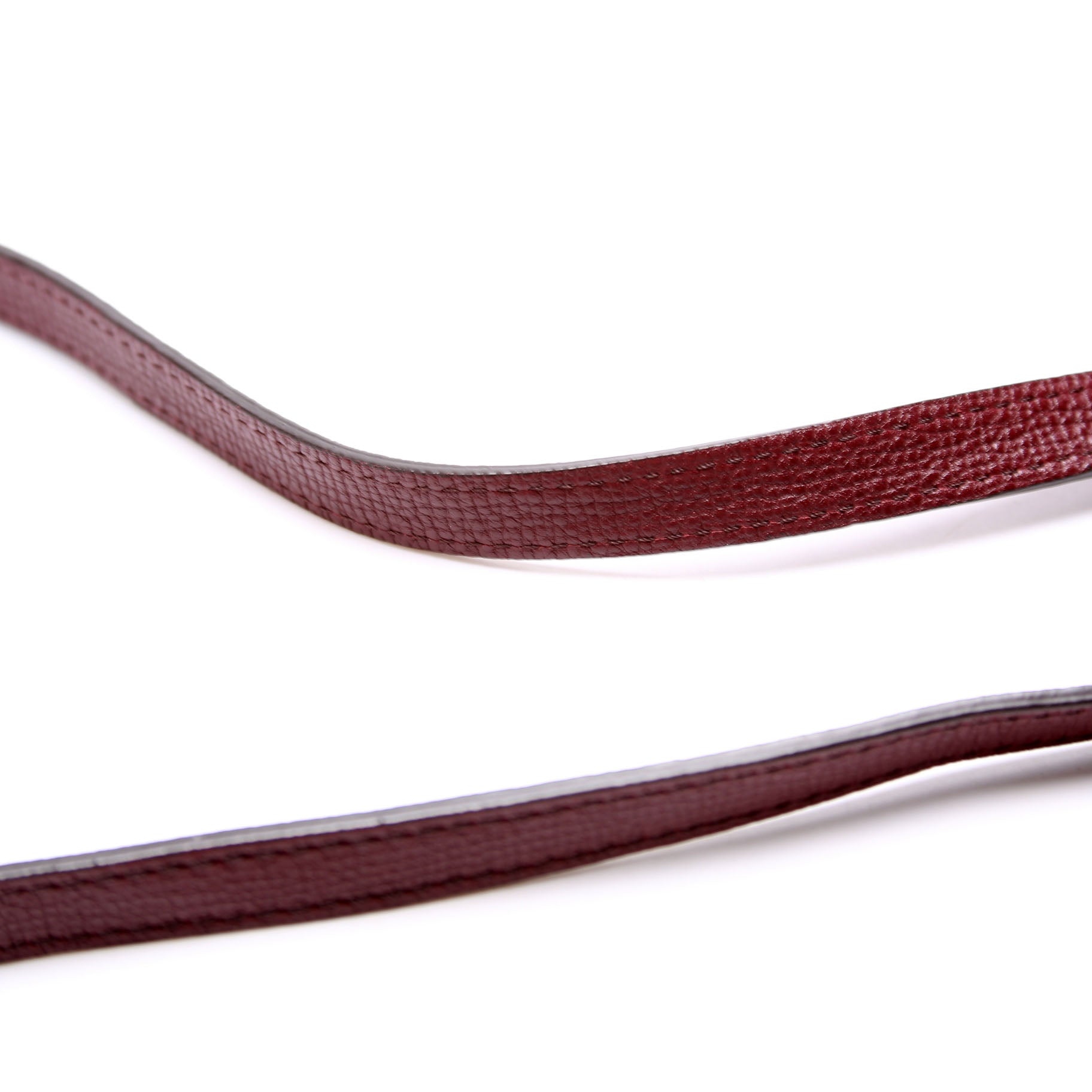 4061171 Camberley House Check/Leather Top Handle Burgundy