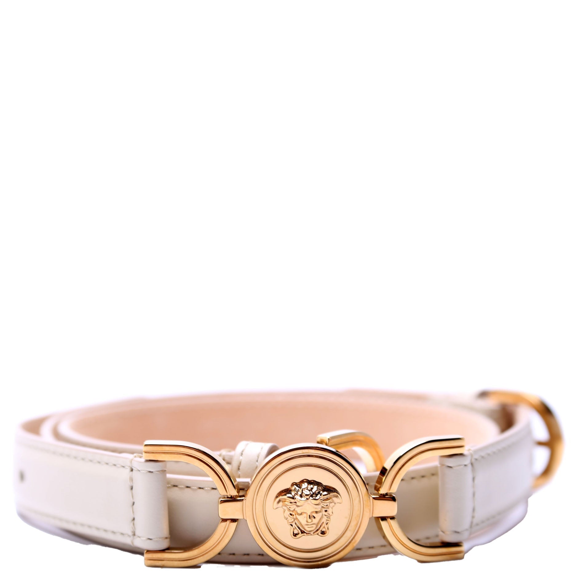 1014415 Medusa 95' Thin Belt Size 90/36 Cream