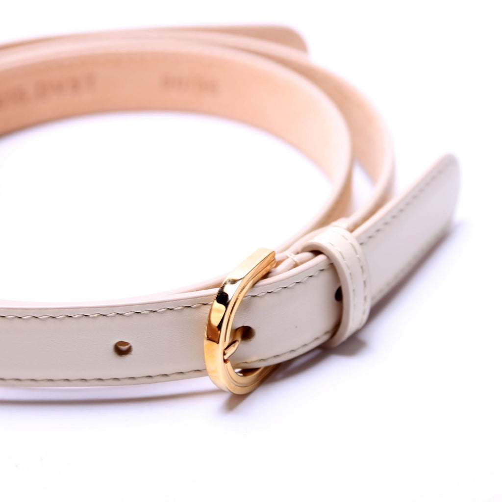 1014415 Medusa 95' Thin Belt Size 90/36 Cream