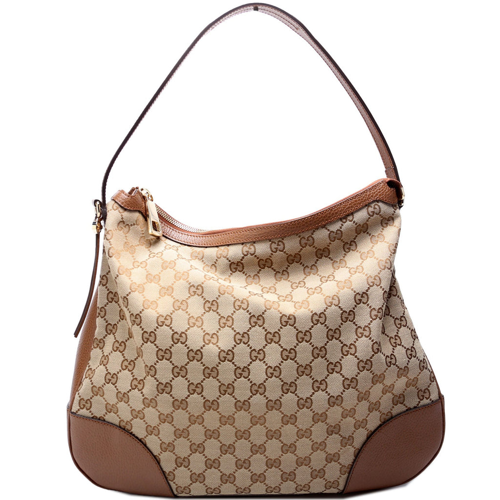 449244 GG Canvas Bree Hobo