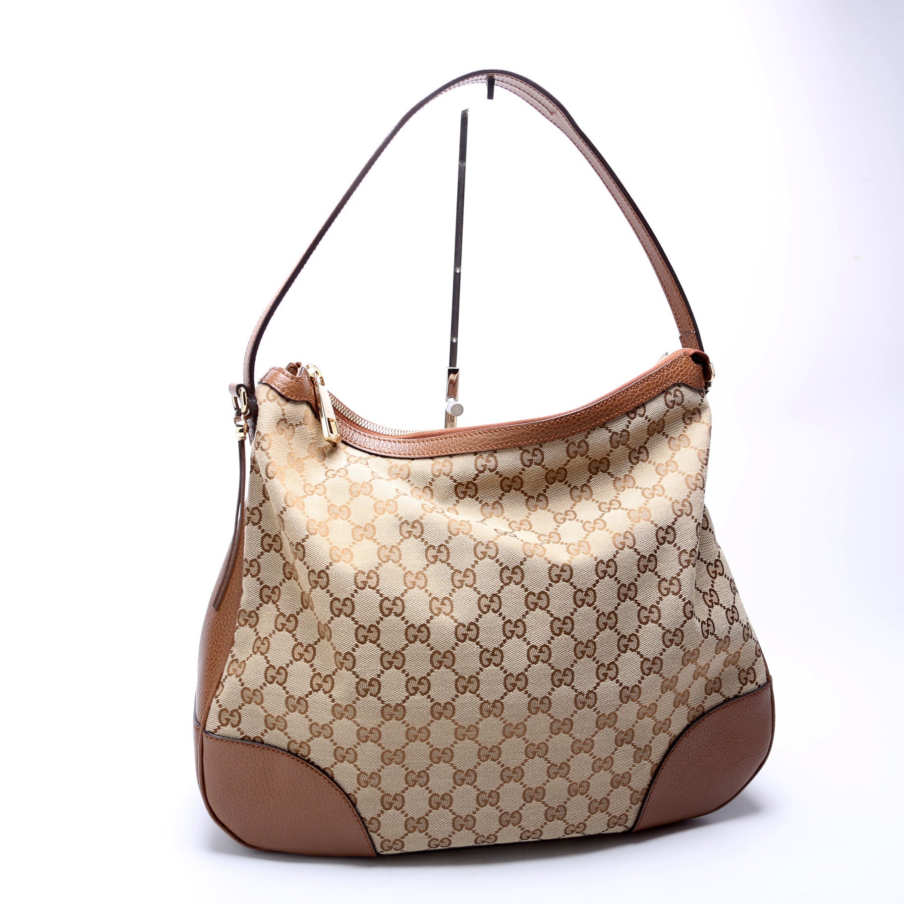 449244 GG Canvas Bree Hobo