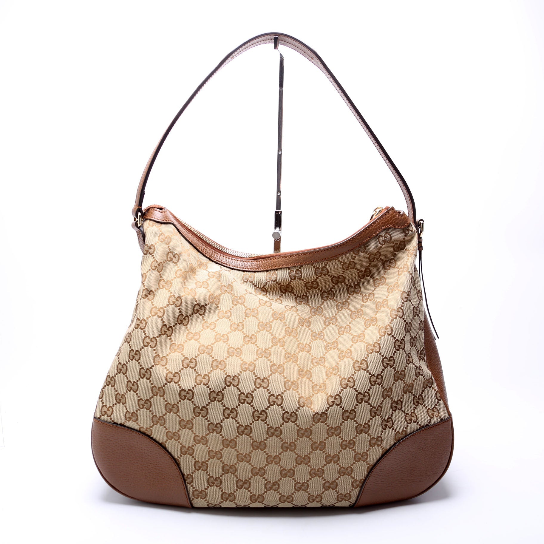 449244 GG Canvas Bree Hobo