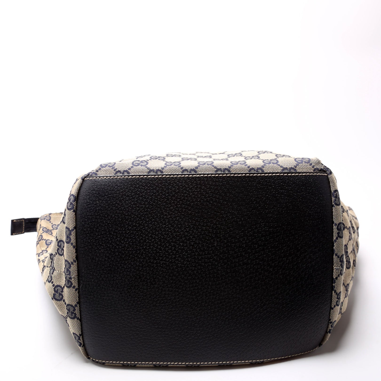 131230 GG Canvas Web Bucket Tote