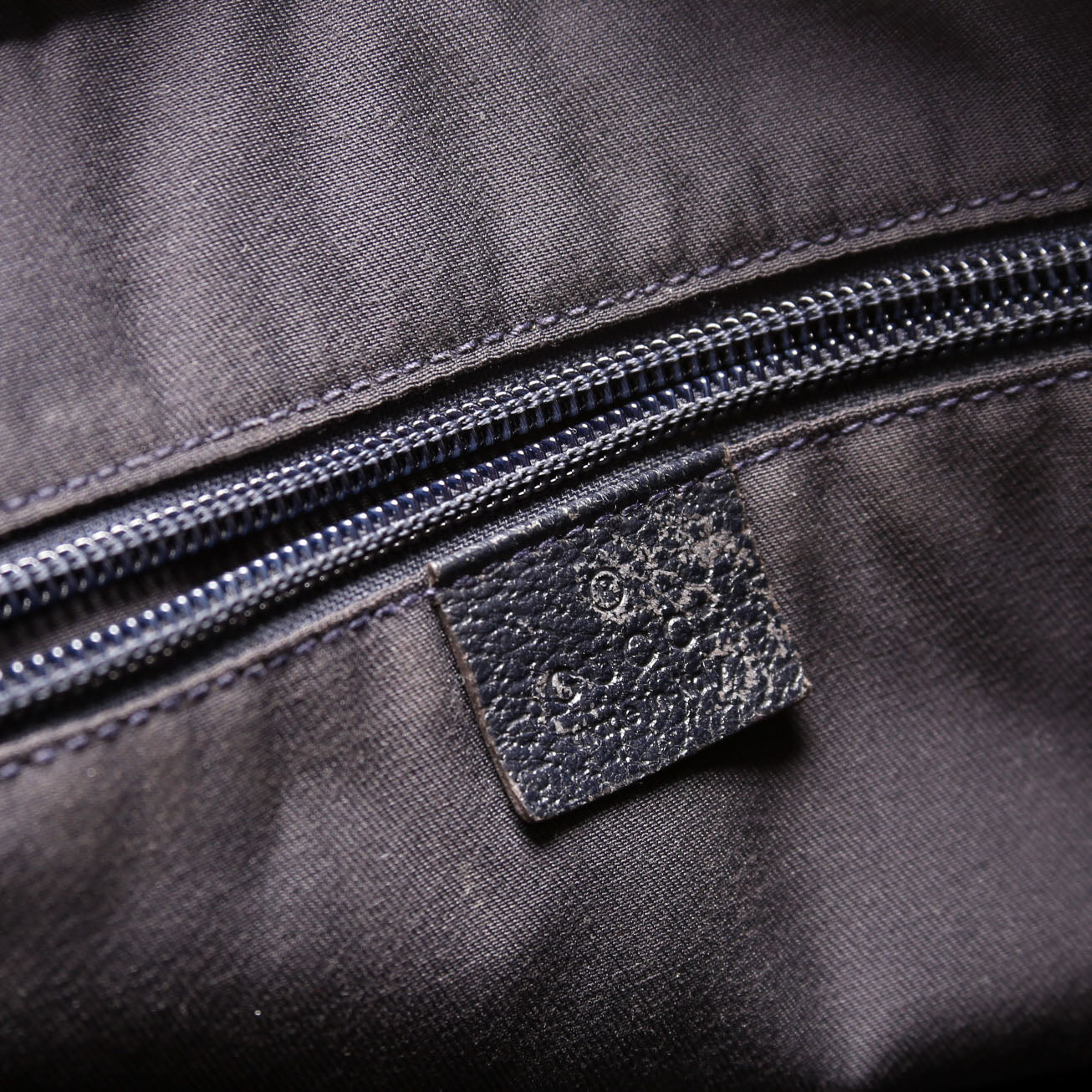 131230 GG Canvas Web Bucket Tote