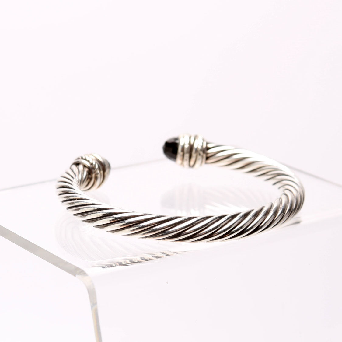 Classic Cable 7MM Bracelet 925/Pave/Onyx