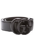 400593 GG Marmont Jumbo GG Wide Monochrome Belt Size 120/48 Black