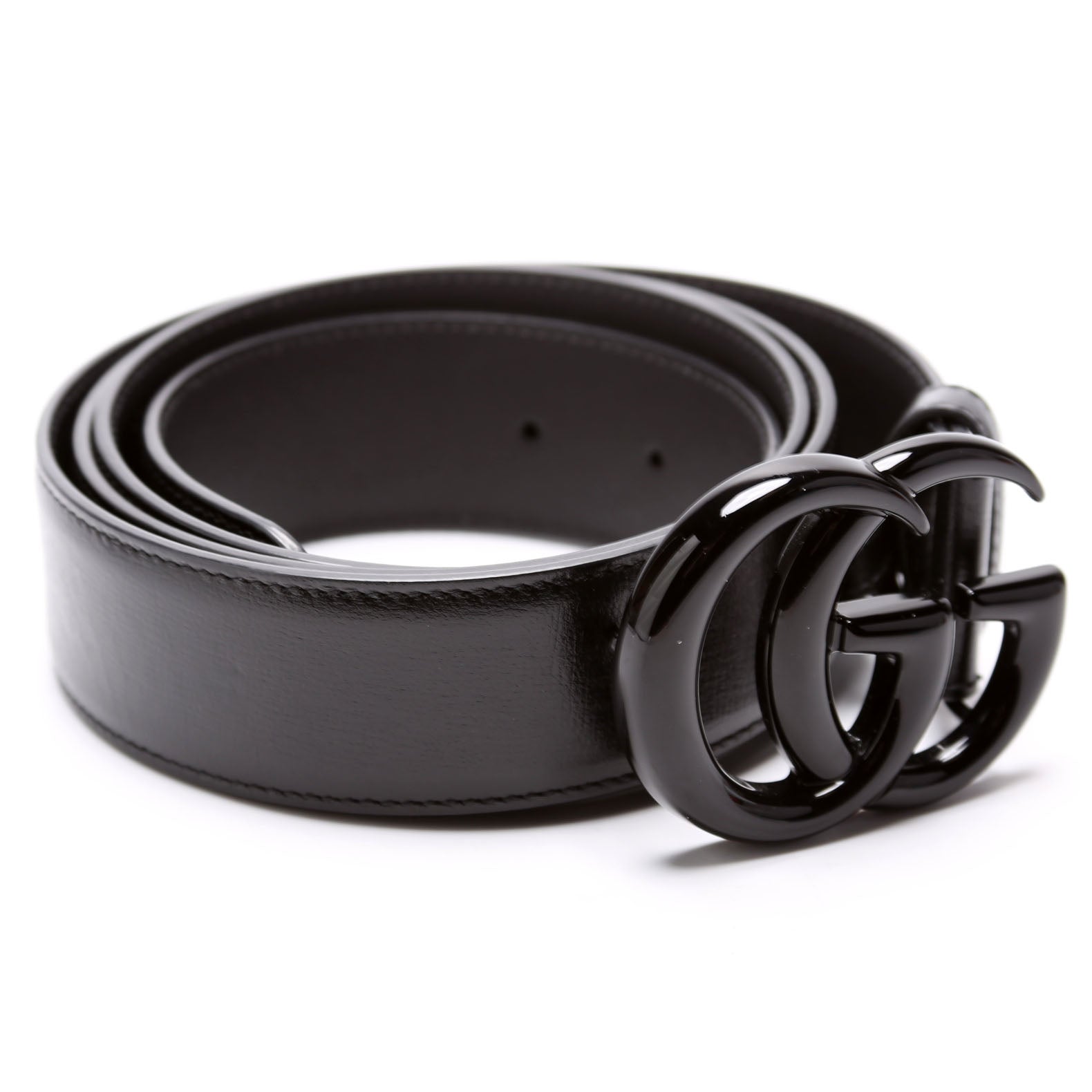400593 GG Marmont Jumbo GG Wide Monochrome Belt Size 120/48 Black