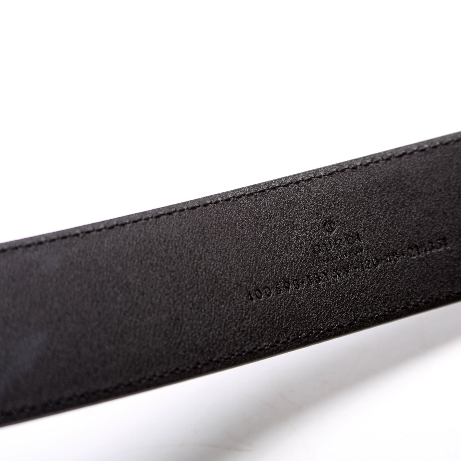 400593 GG Marmont Jumbo GG Wide Monochrome Belt Size 120/48 Black