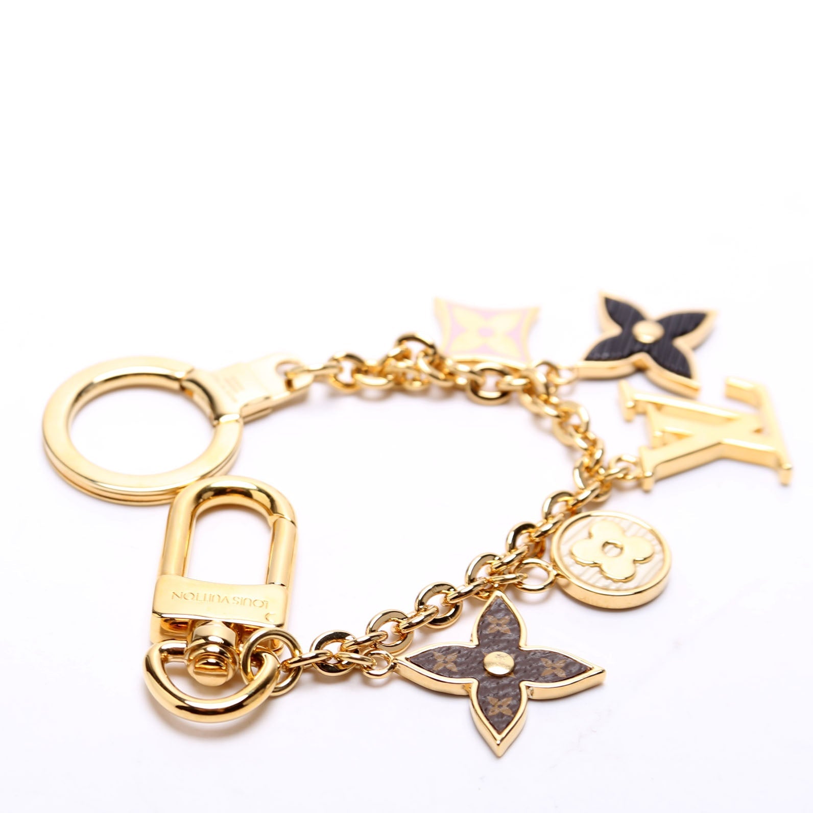 Spring Street Chain Bag Charm Gold/Multicolor