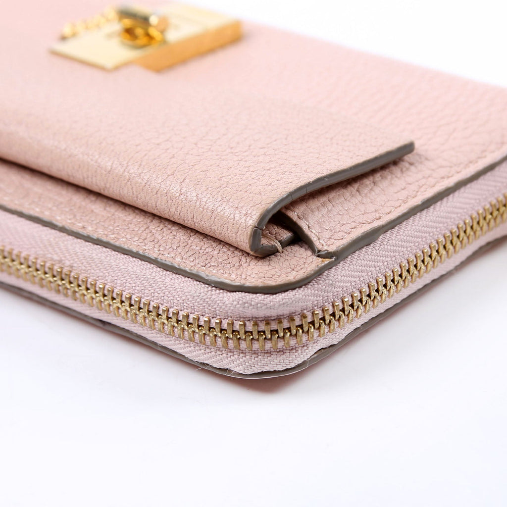 Drew Long Wallet Pink