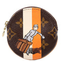 Round Coin Purse Groom Bellhop Monogram
