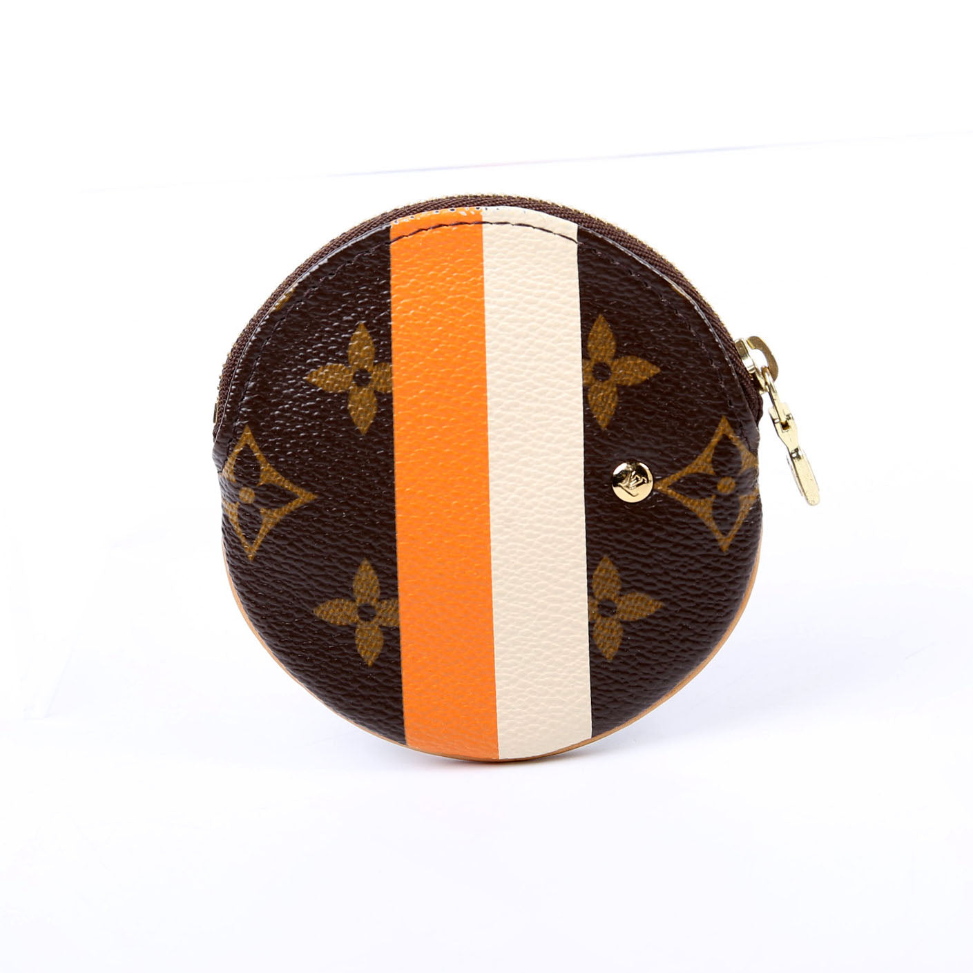 Round Coin Purse Groom Bellhop Monogram
