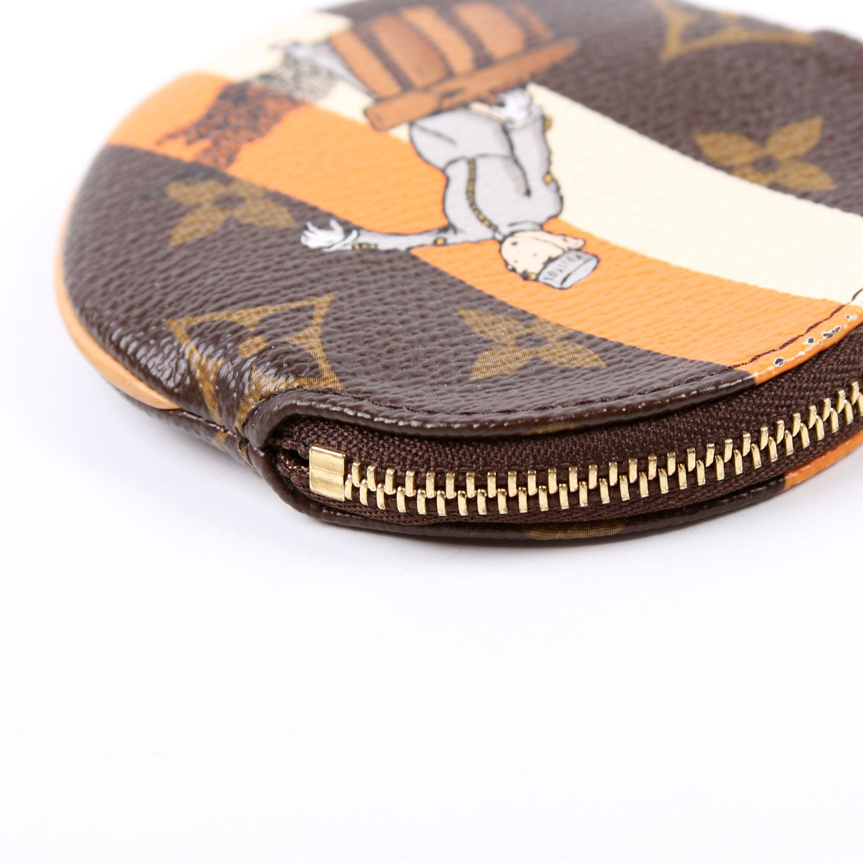 Round Coin Purse Groom Bellhop Monogram