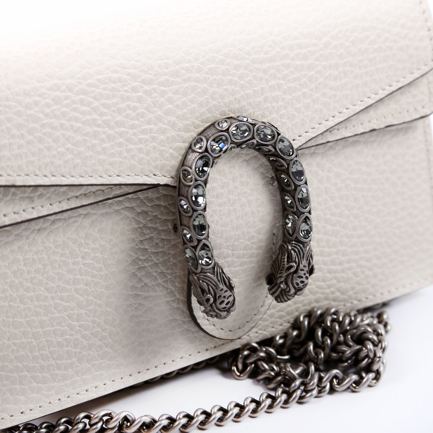 476432 Dionysus Leather Super Mini White