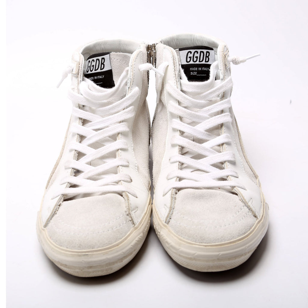 Slide Hightop Sneakers Size 39 White