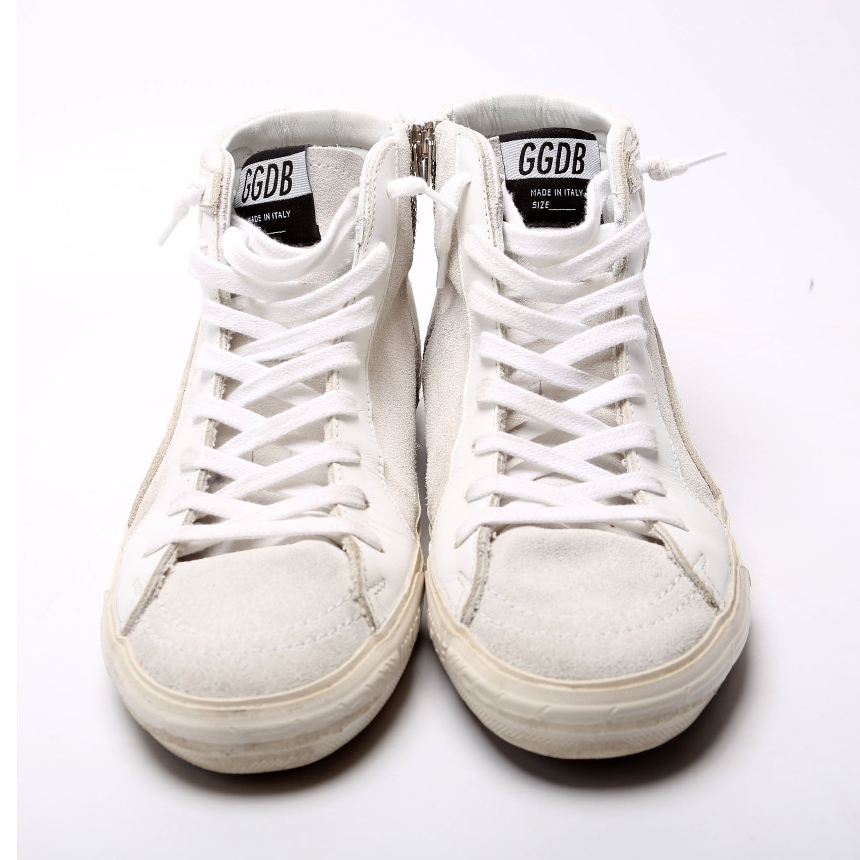 Slide Hightop Sneakers Size 39 White