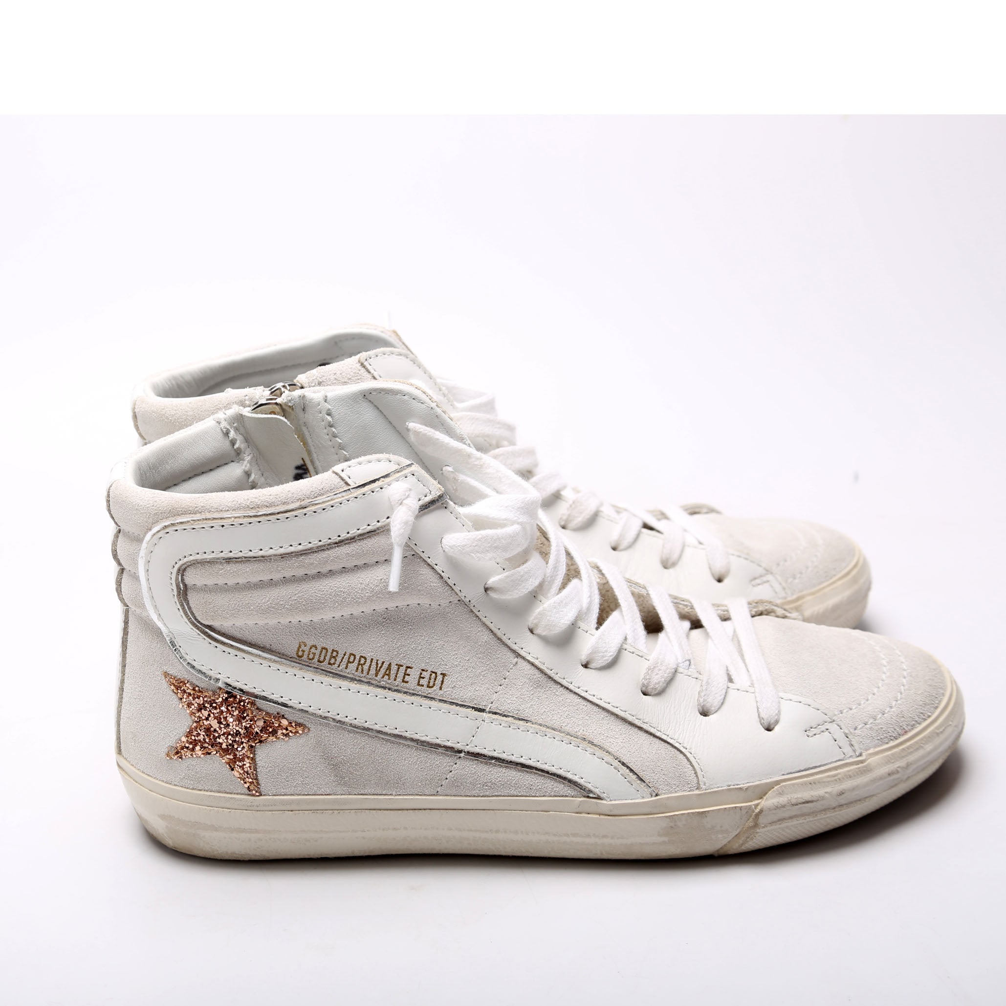 Slide Hightop Sneakers Size 39 White