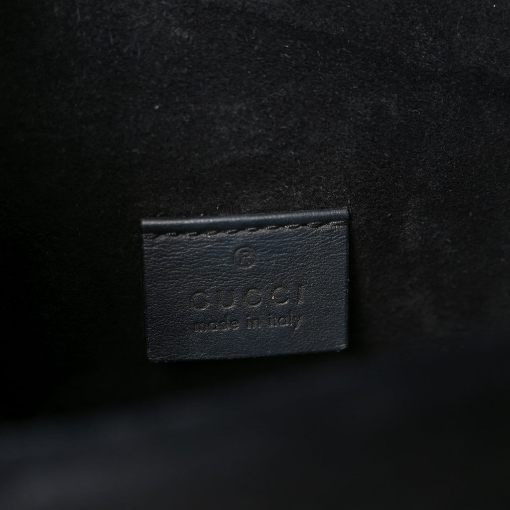 Gucci GG Supreme Monogram Mini Dionysus Shoulder Bag Black