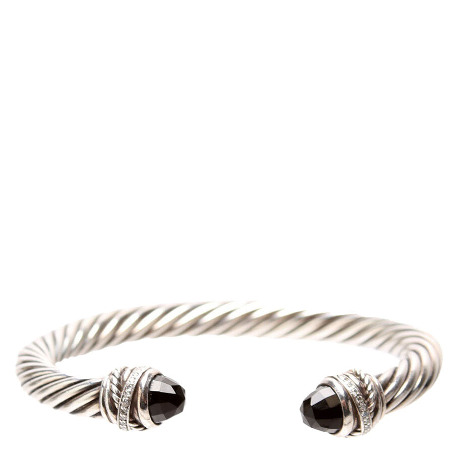 Classic Cable 7MM Bracelet 925/Pave/Onyx