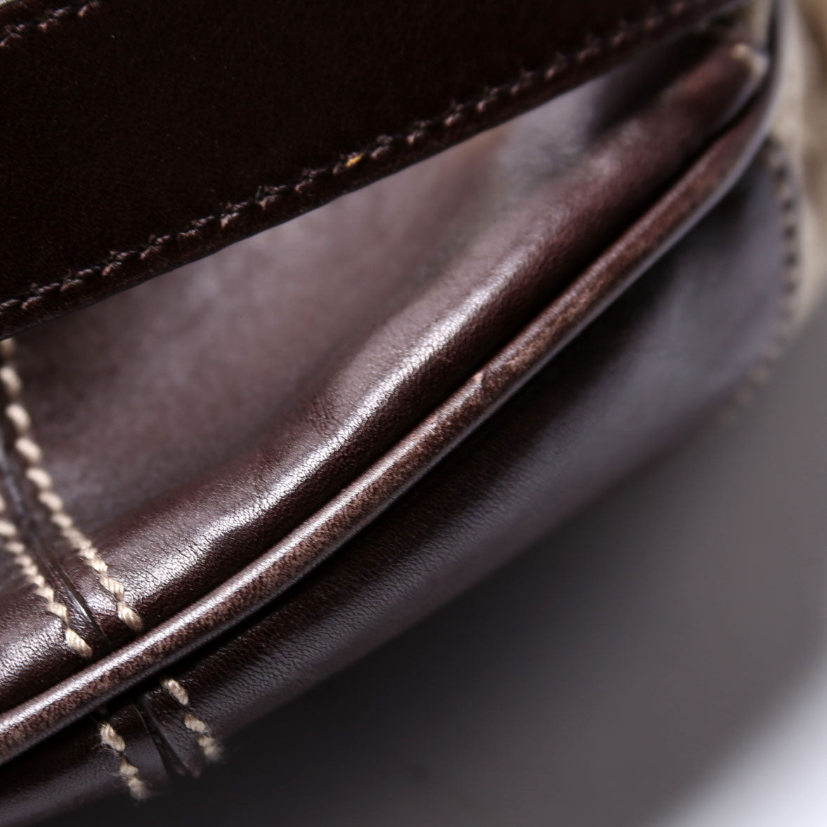 169976 GG Canvas Peggy Bamboo Hobo Brown