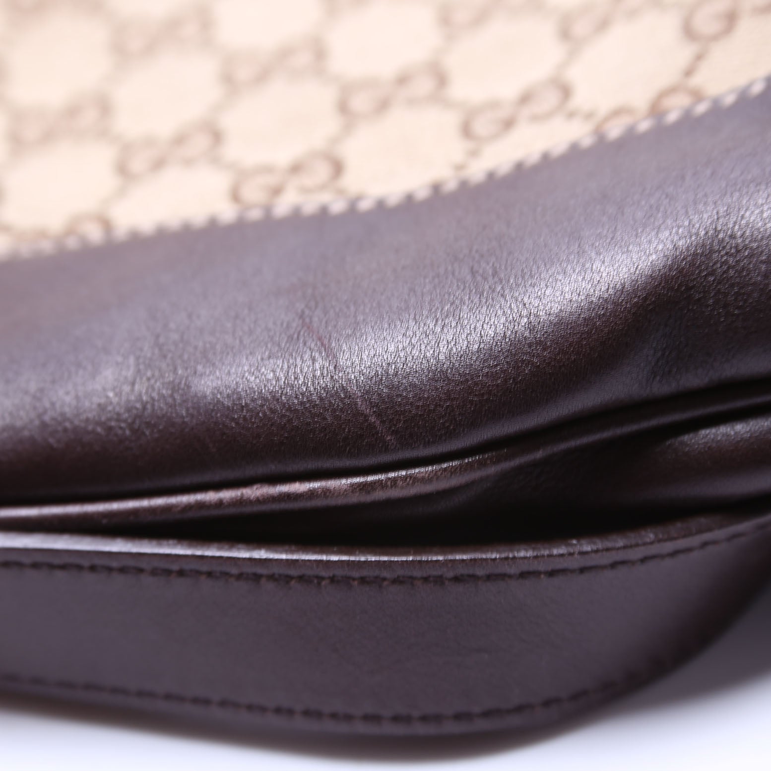 169976 GG Canvas Peggy Bamboo Hobo Brown