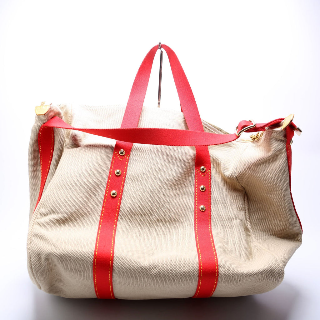 Antigua Sac Weekend Duffel Beige/Red