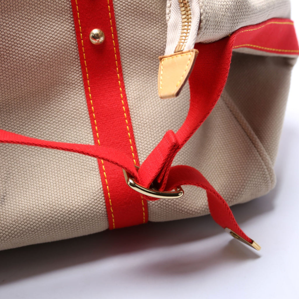 Antigua Sac Weekend Duffel Beige/Red