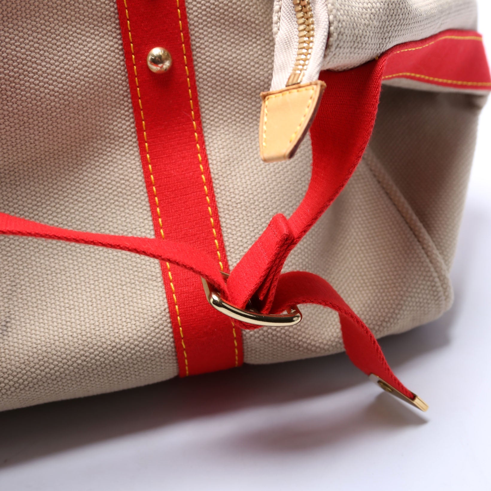 Antigua Sac Weekend Duffel Beige/Red