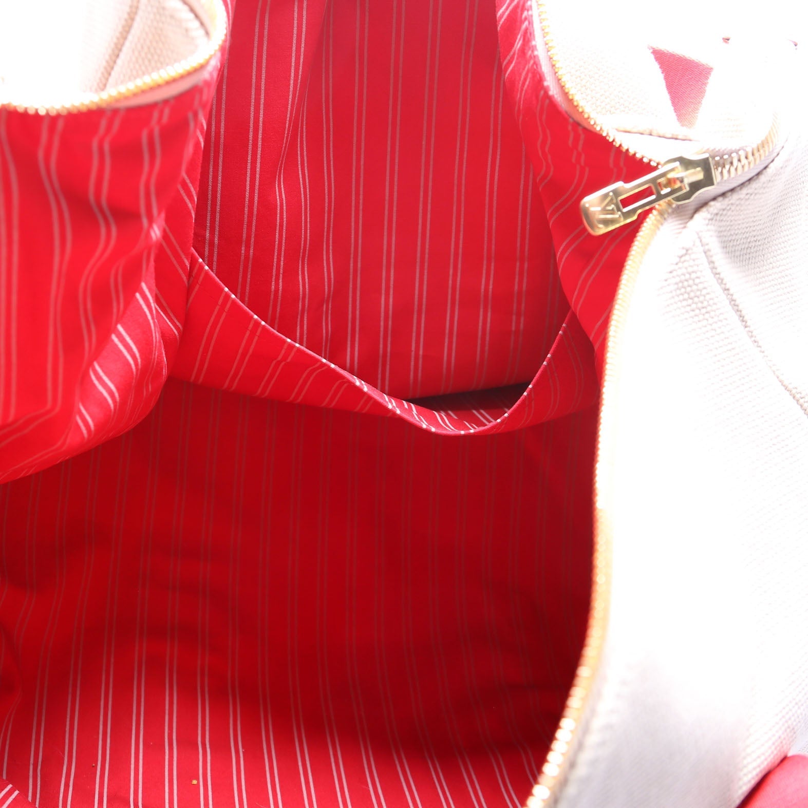 Antigua Sac Weekend Duffel Beige/Red