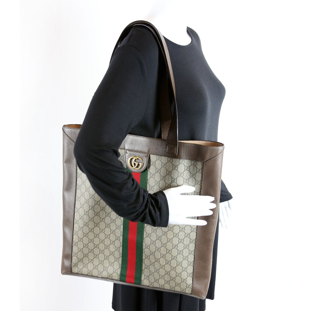 519335 Ophidia Soft GG Supreme Large Tote Brown
