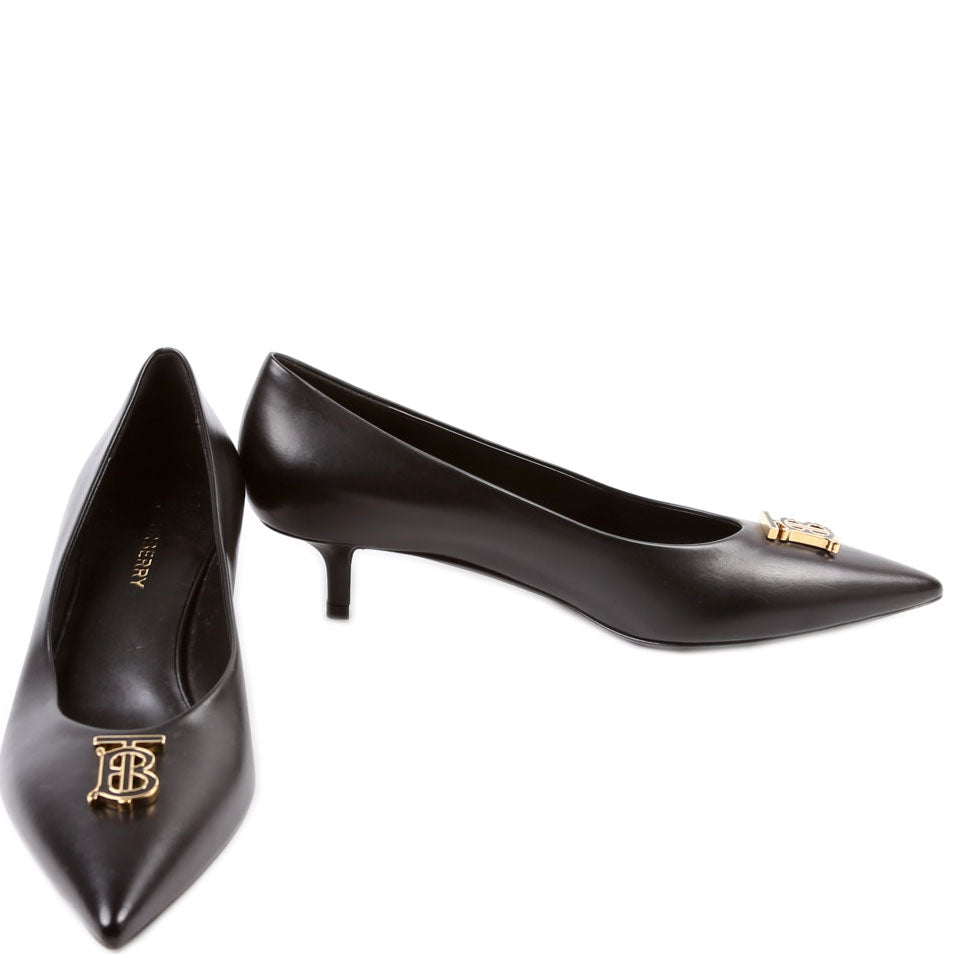 TB Logo Ezra 40MM Pointed Toe Pumps Size 37.5