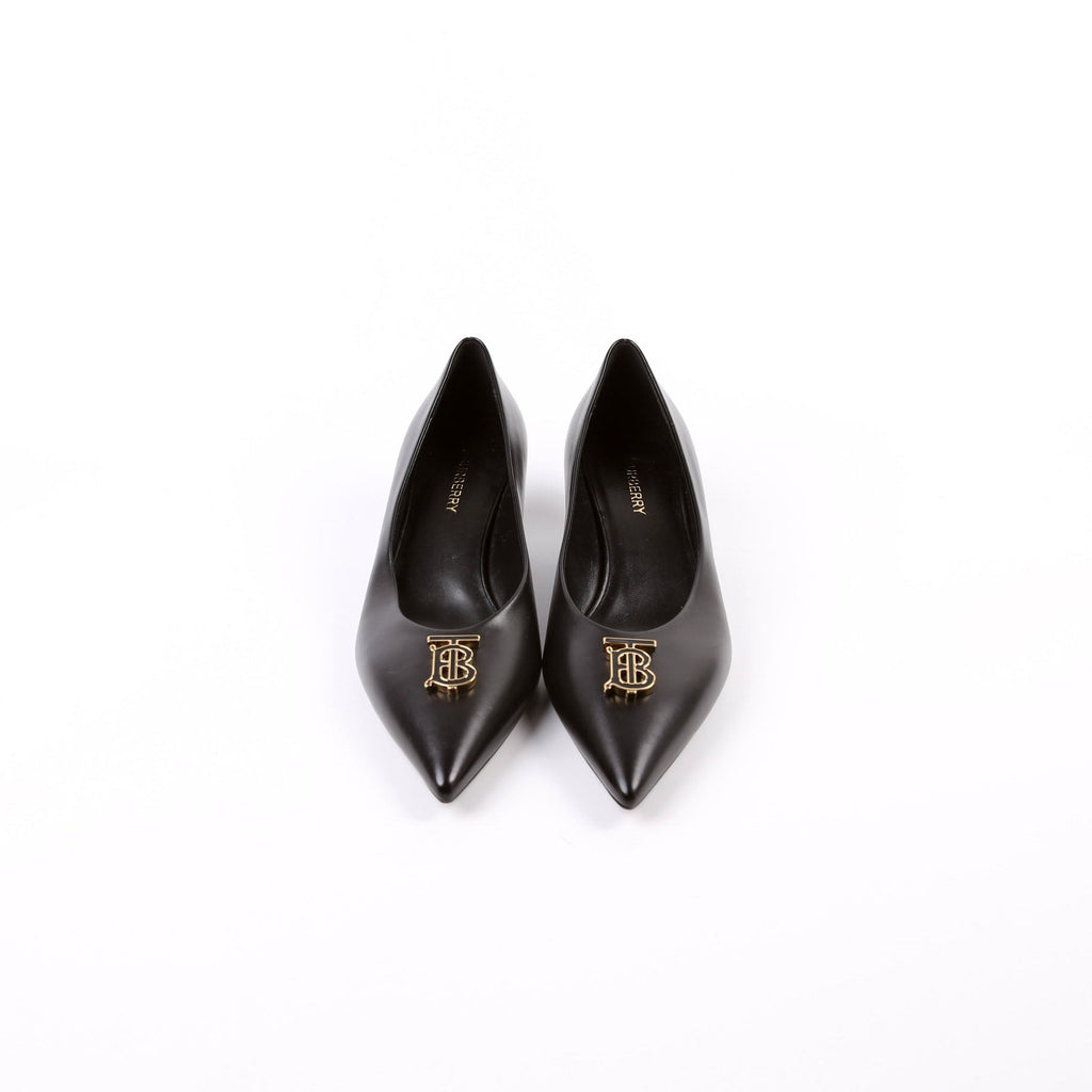 TB Logo Ezra 40MM Pointed Toe Pumps Size 37.5