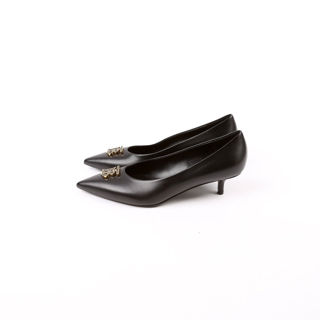 TB Logo Ezra 40MM Pointed Toe Pumps Size 37.5