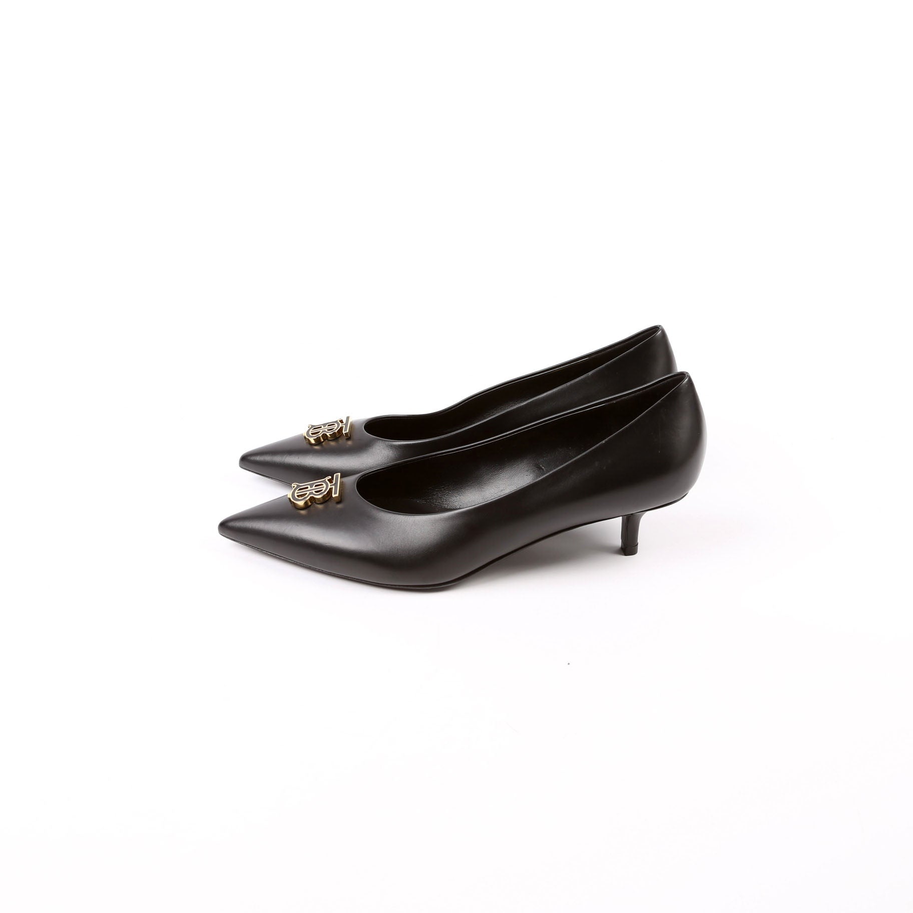 TB Logo Ezra 40MM Pointed Toe Pumps Size 37.5