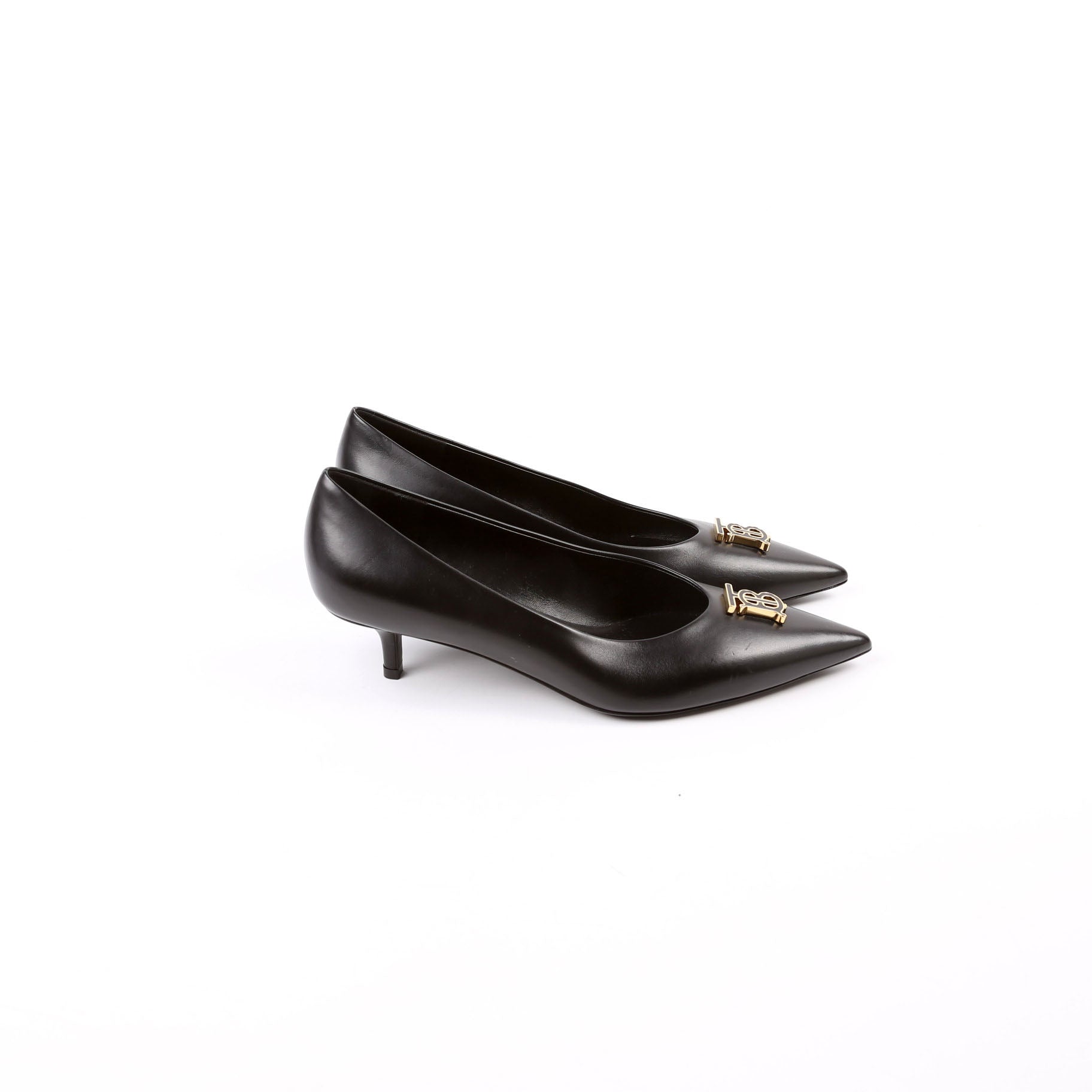TB Logo Ezra 40MM Pointed Toe Pumps Size 37.5