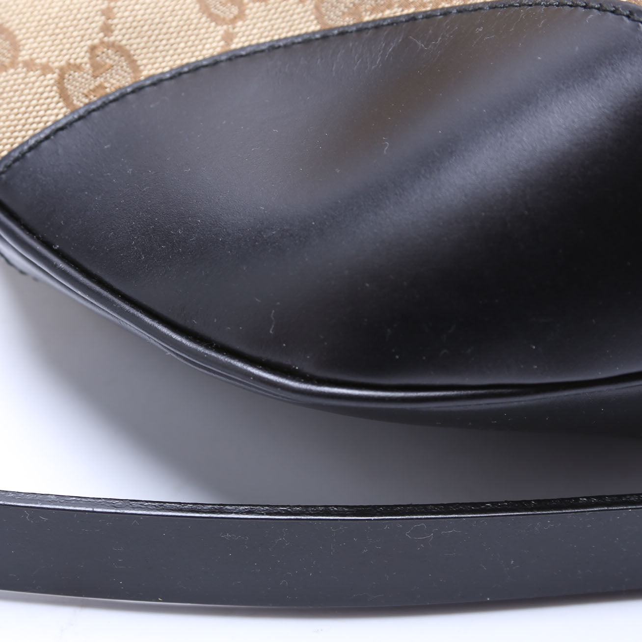 296870 GG Canvas Studded Patti Hobo Brown