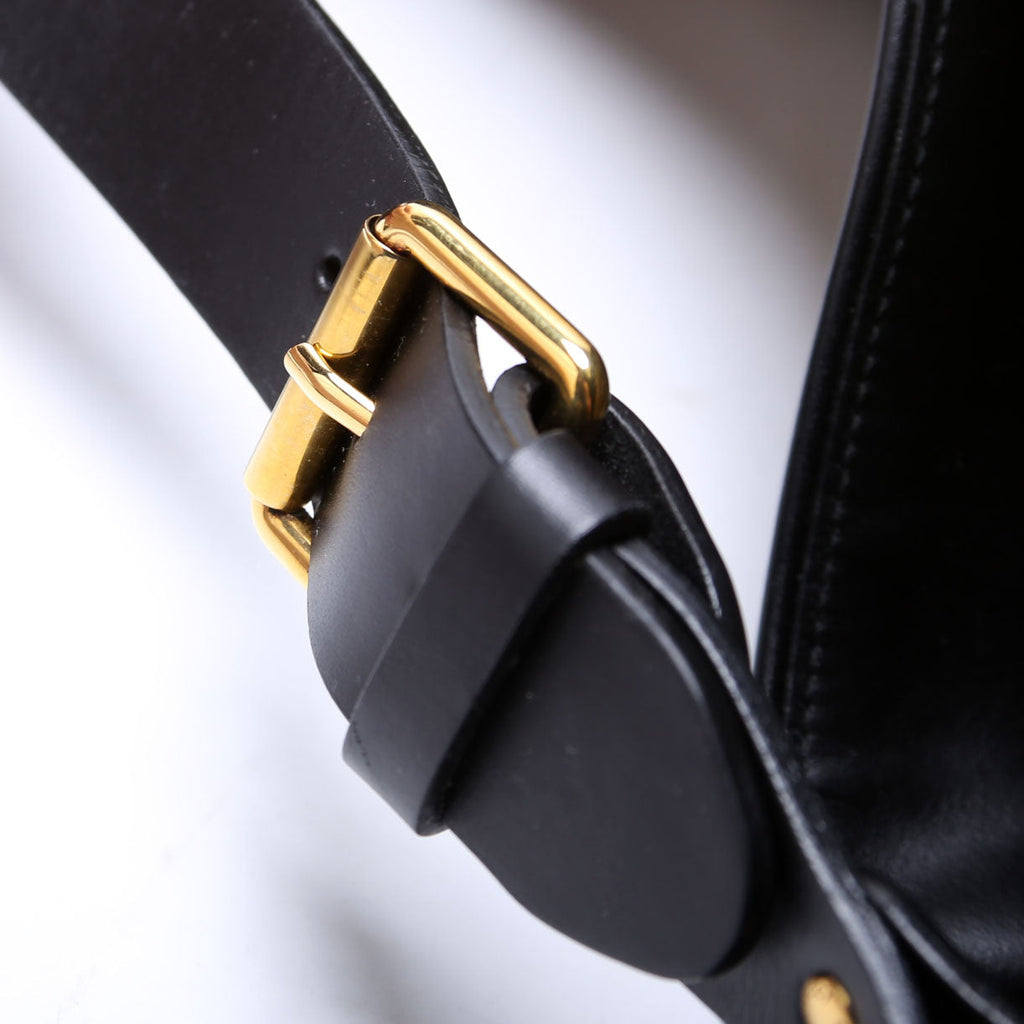 296870 GG Canvas Studded Patti Hobo Brown