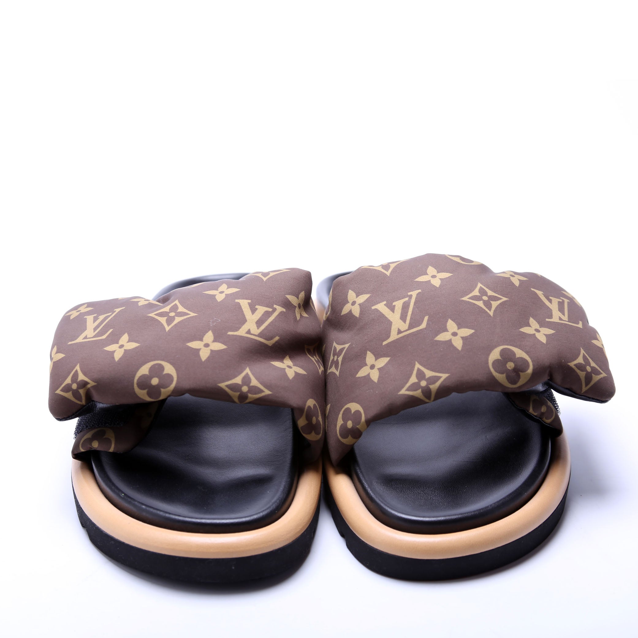Pool Pillow Comfort Mules Size 38 Brown