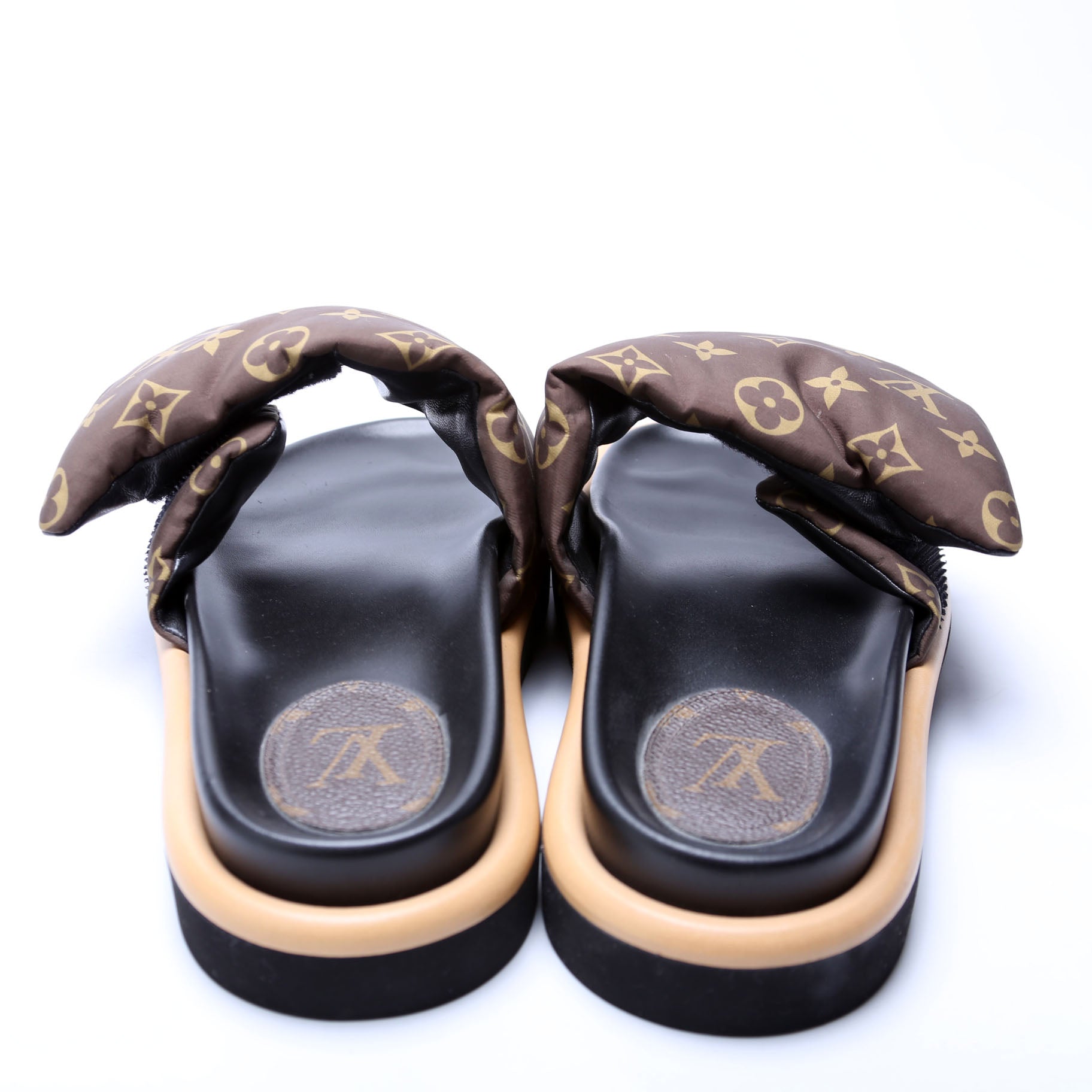 Pool Pillow Comfort Mules Size 38 Brown