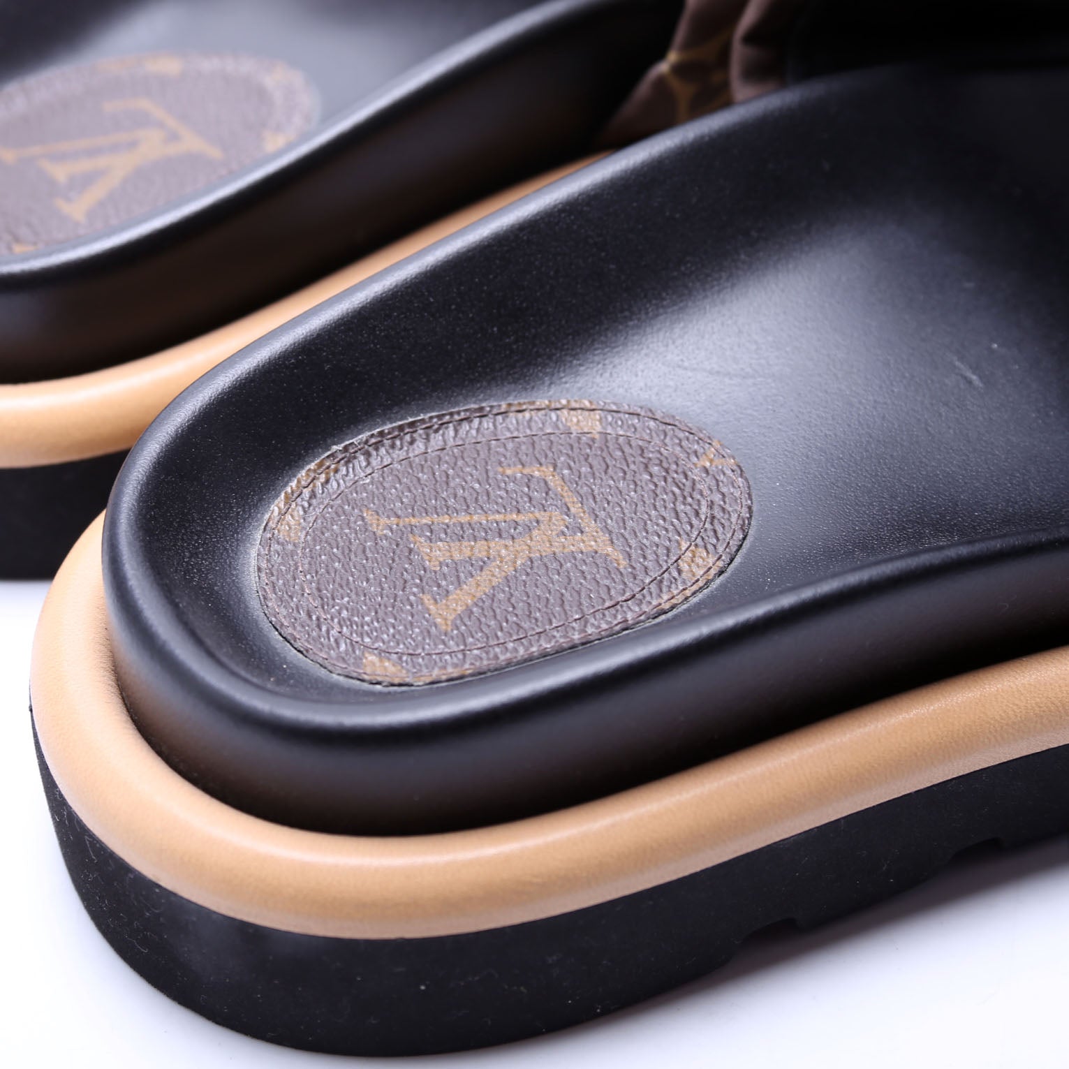 Pool Pillow Comfort Mules Size 38 Brown