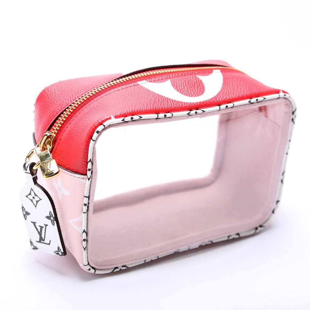 Beach Pouch Giant Monogram Rouge
