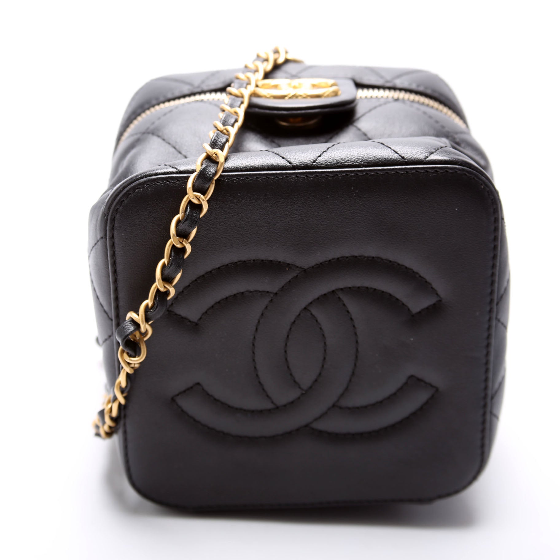 CC Vanity Case With Chain Small RFID Black