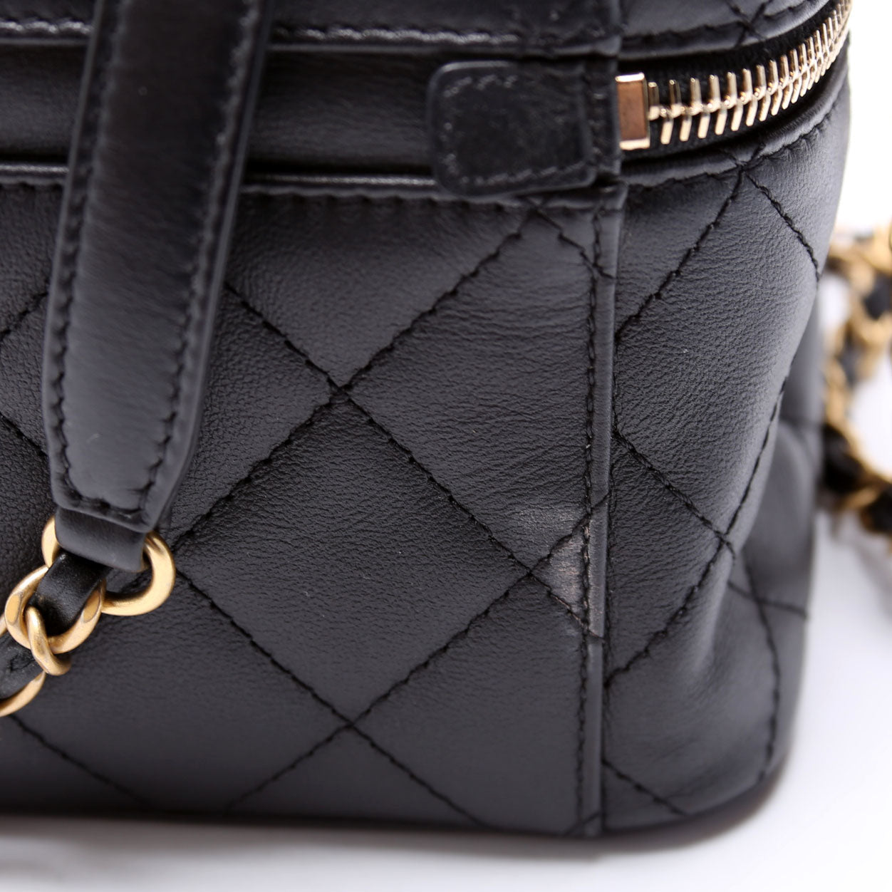 CC Vanity Case With Chain Small RFID Black