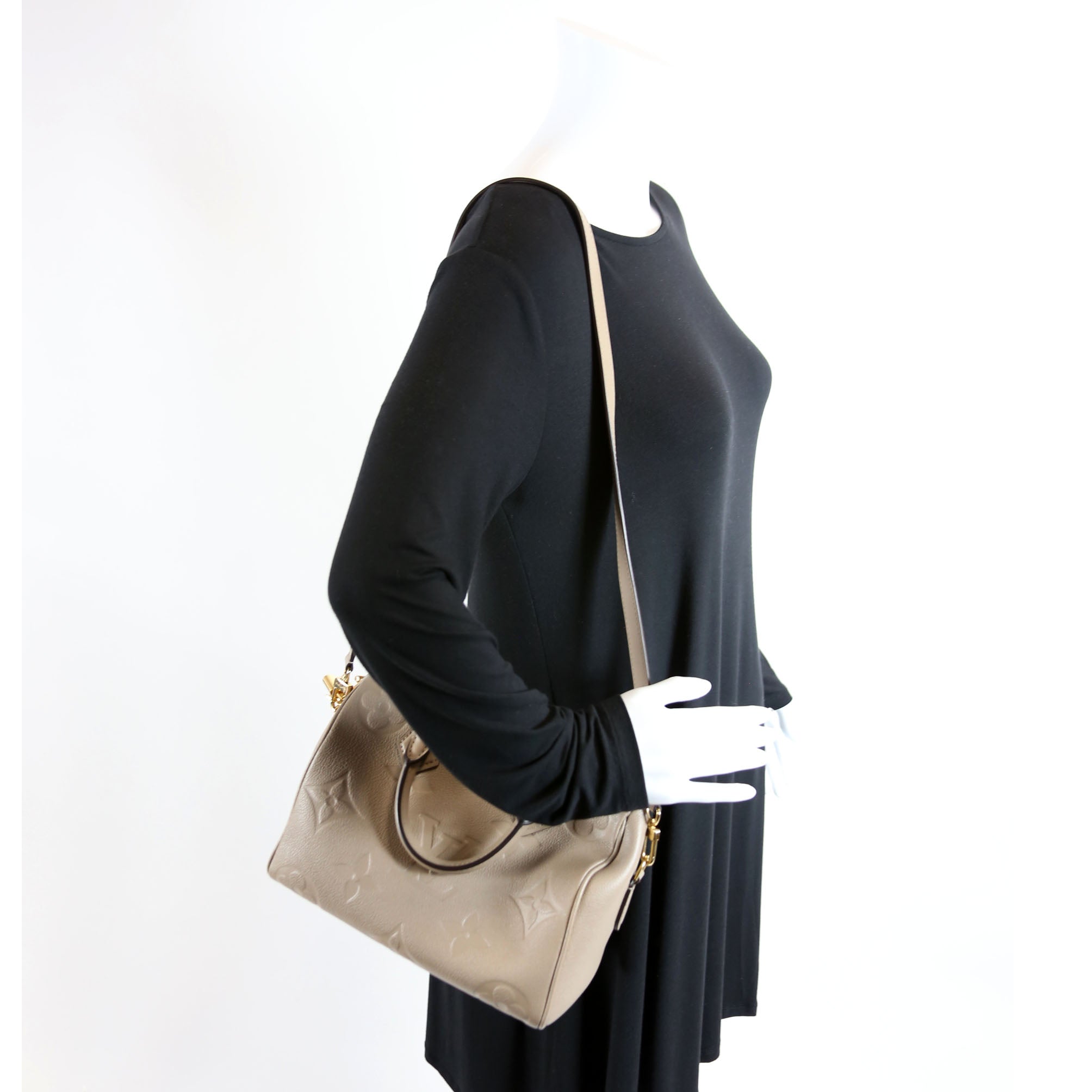 Speedy 25 Bandouliere Empreinte Tan