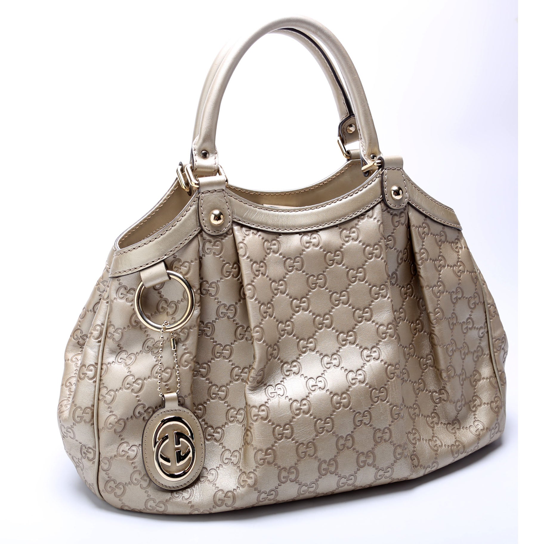 211944 Sukey GG Leather Medium Gold