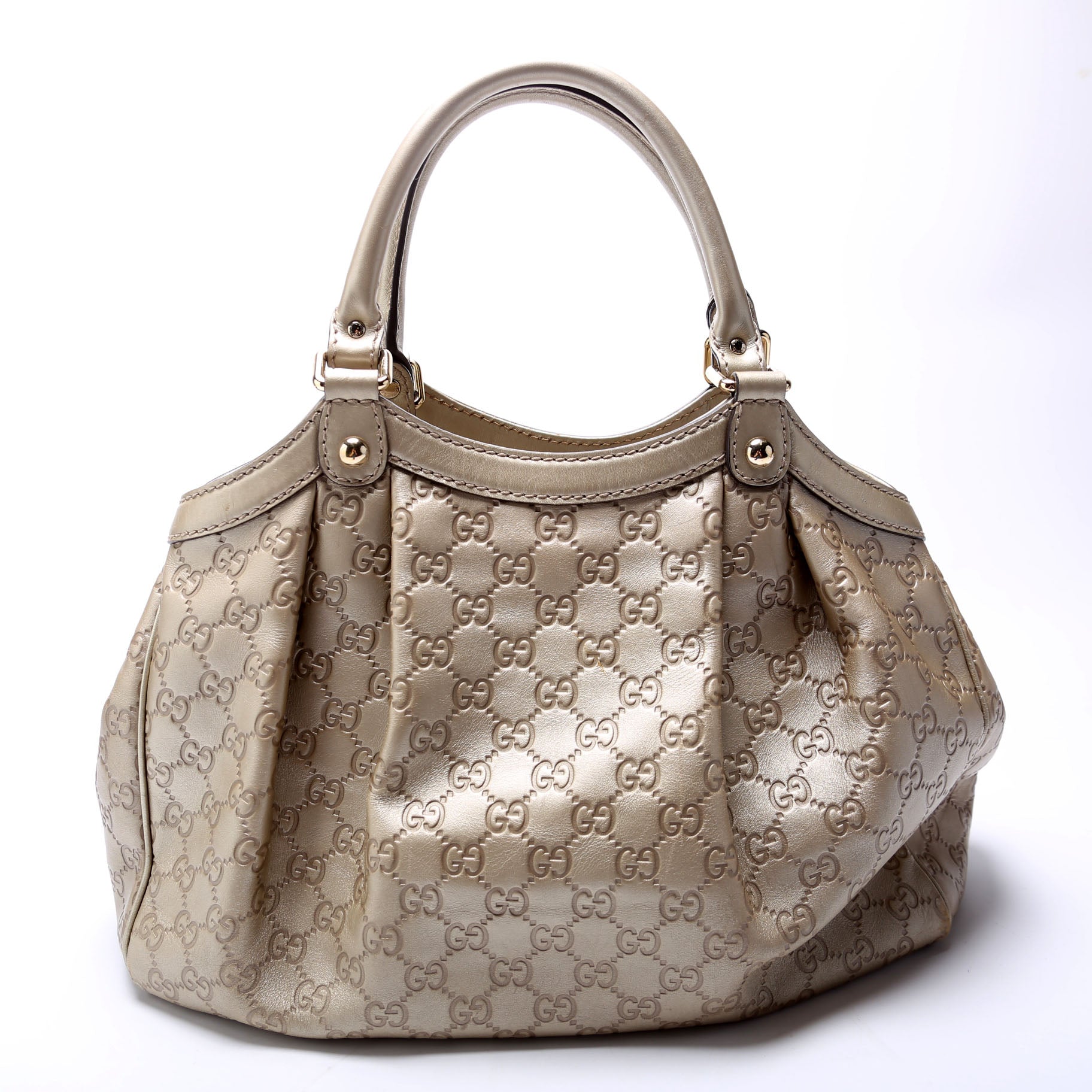 211944 Sukey GG Leather Medium Gold