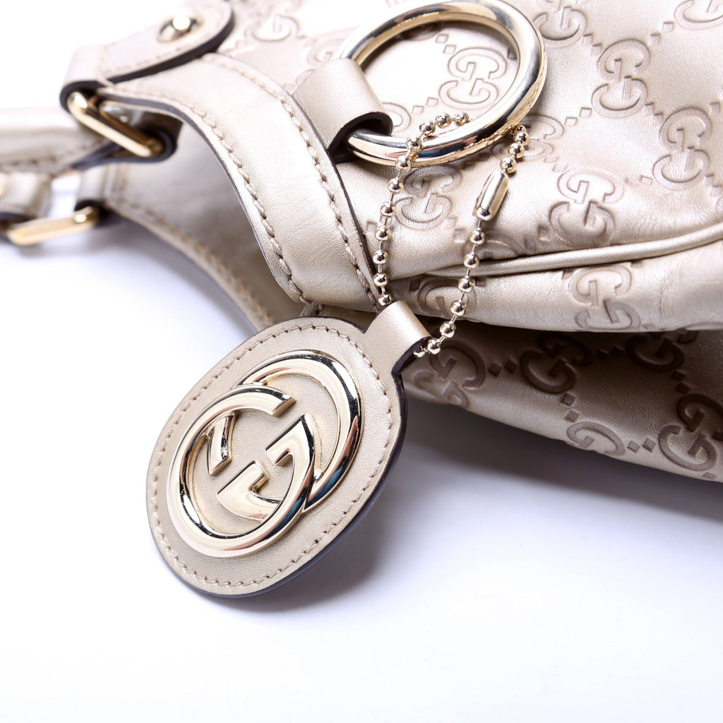 211944 Sukey GG Leather Medium Gold